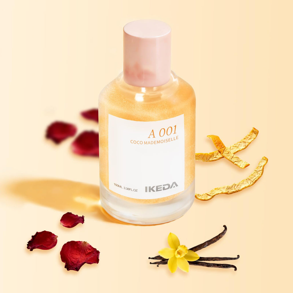 Ikeda Style-Life Women's Eau de Parfum – 100 ml, Long-Lasting Rose-Citrus-Vanilla Scent
