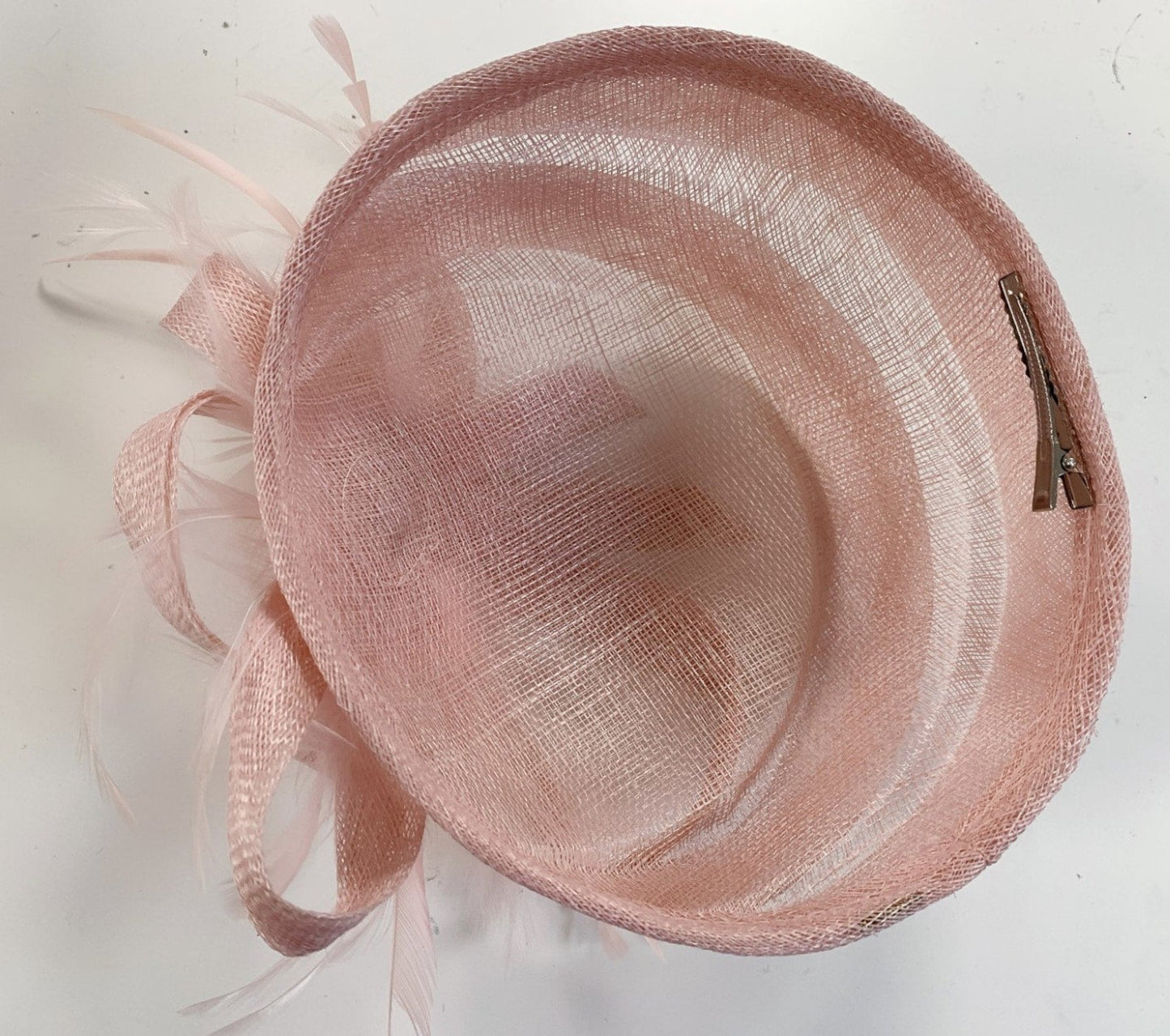 Round Sinamay Orange Pillbox Fascinator Weddings Ascot Hatinator Races Headpiece