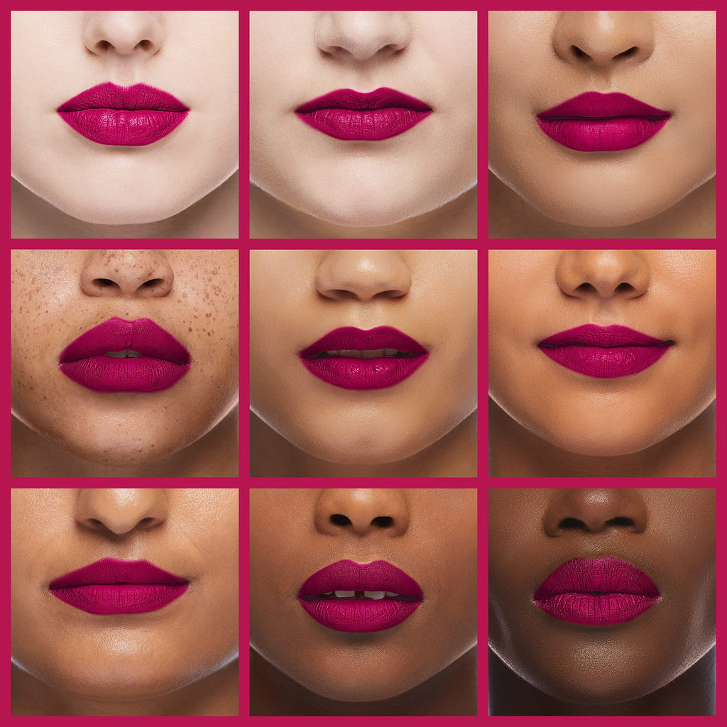 ILIA Color Block Lipstick Knockout — Bold Magenta, Non-Toxic, Vegan, Long-Lasting Hydration