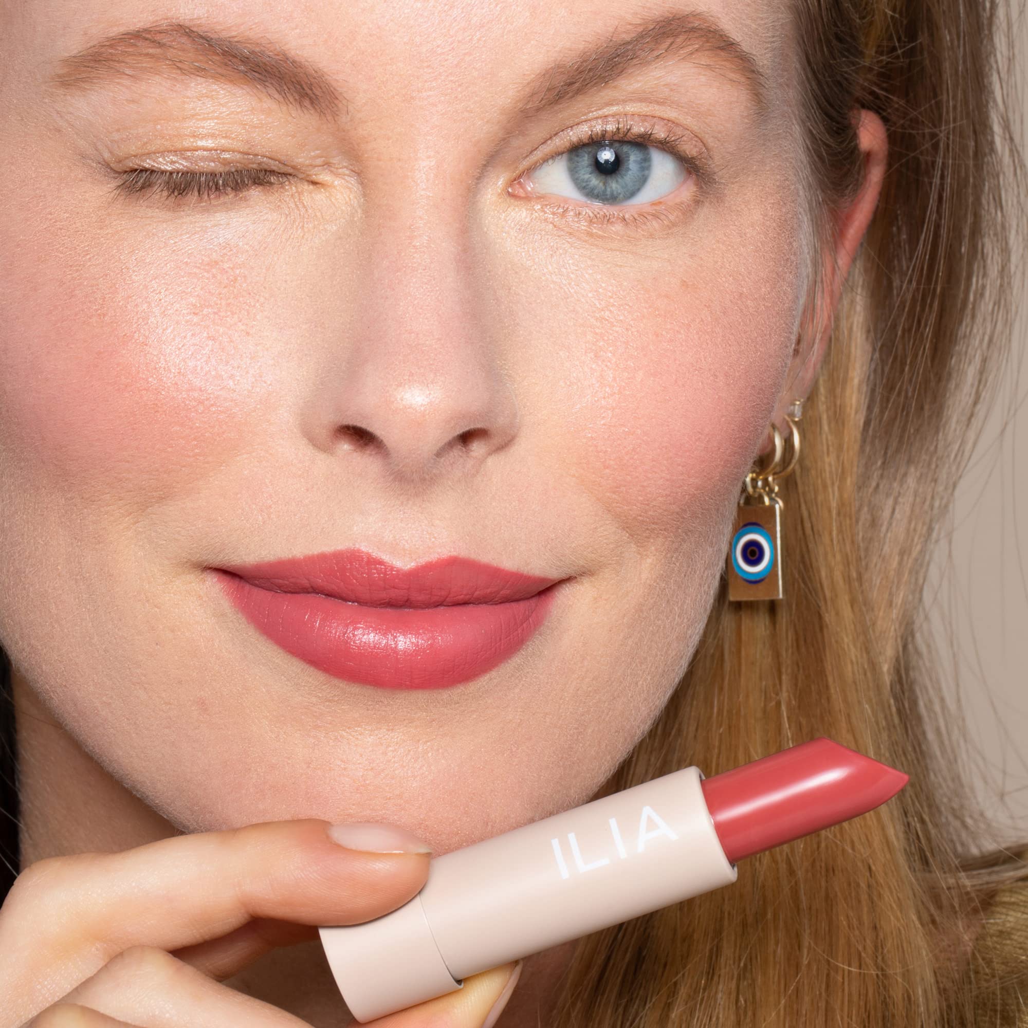 ILIA Color Block Lipstick Rococco – Non-Toxic, Vegan, Cruelty-Free, Hydrating & Long-Lasting