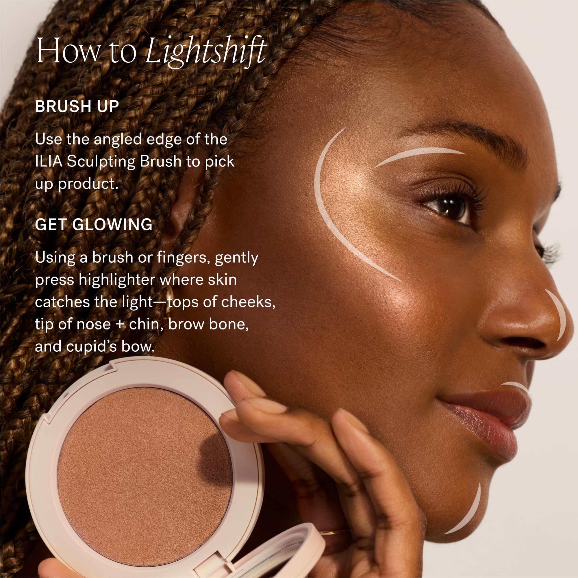 ILIA Lightshift Cream Highlighter Daze Warm Copper – Non-Comedogenic & Vegan