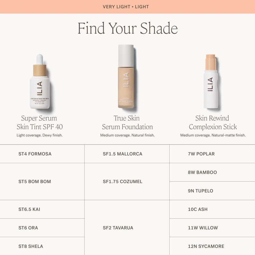 ILIA Skin Rewind Complexion Stick 11W Willow – Foundation + Concealer + Skincare | Vegan & Clean Makeup
