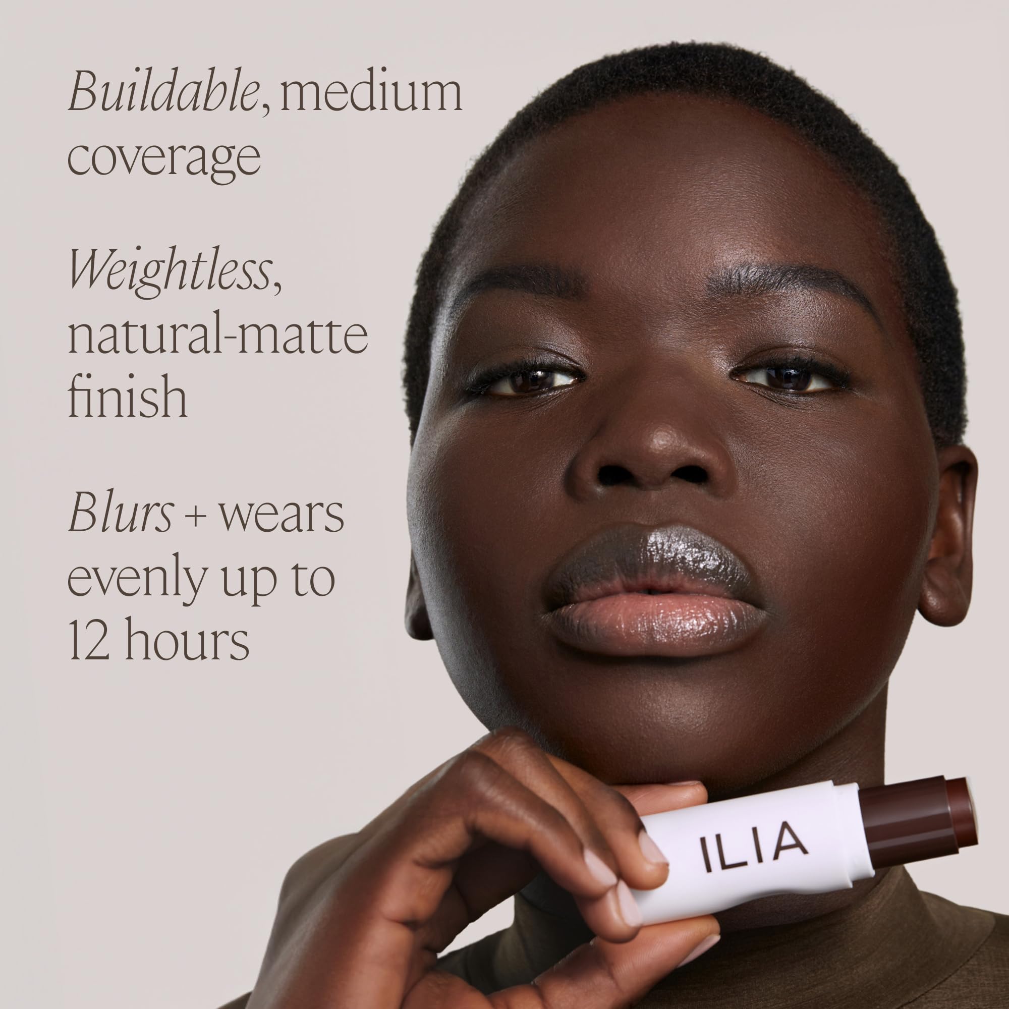 ILIA Skin Rewind Complexion Stick – Foundation + Concealer + Skincare in 5C Pine | Clean, Vegan, Cruelty-Free