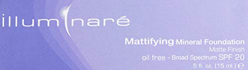 ILLUMINARE Mattifying Mineral Foundation - Portofino Porcelain | SPF 20, 0.5 oz