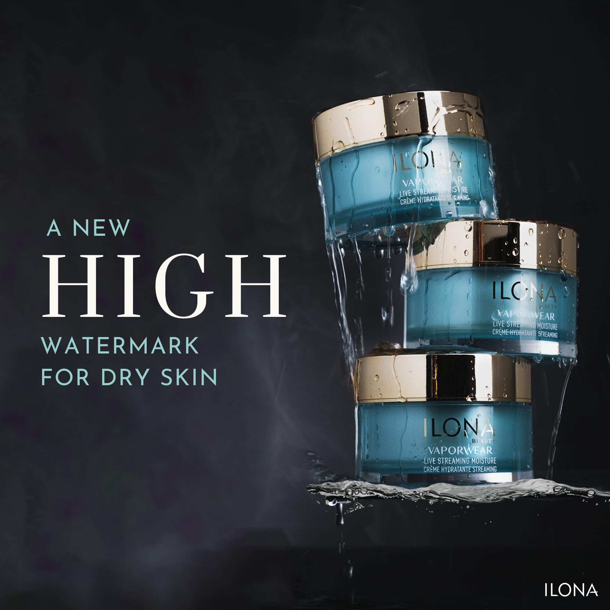 ILONA Vaporwear Live Streaming Moisturizer – 24/7 Rehydration with Ceramides, Hyaluronan & Peptides