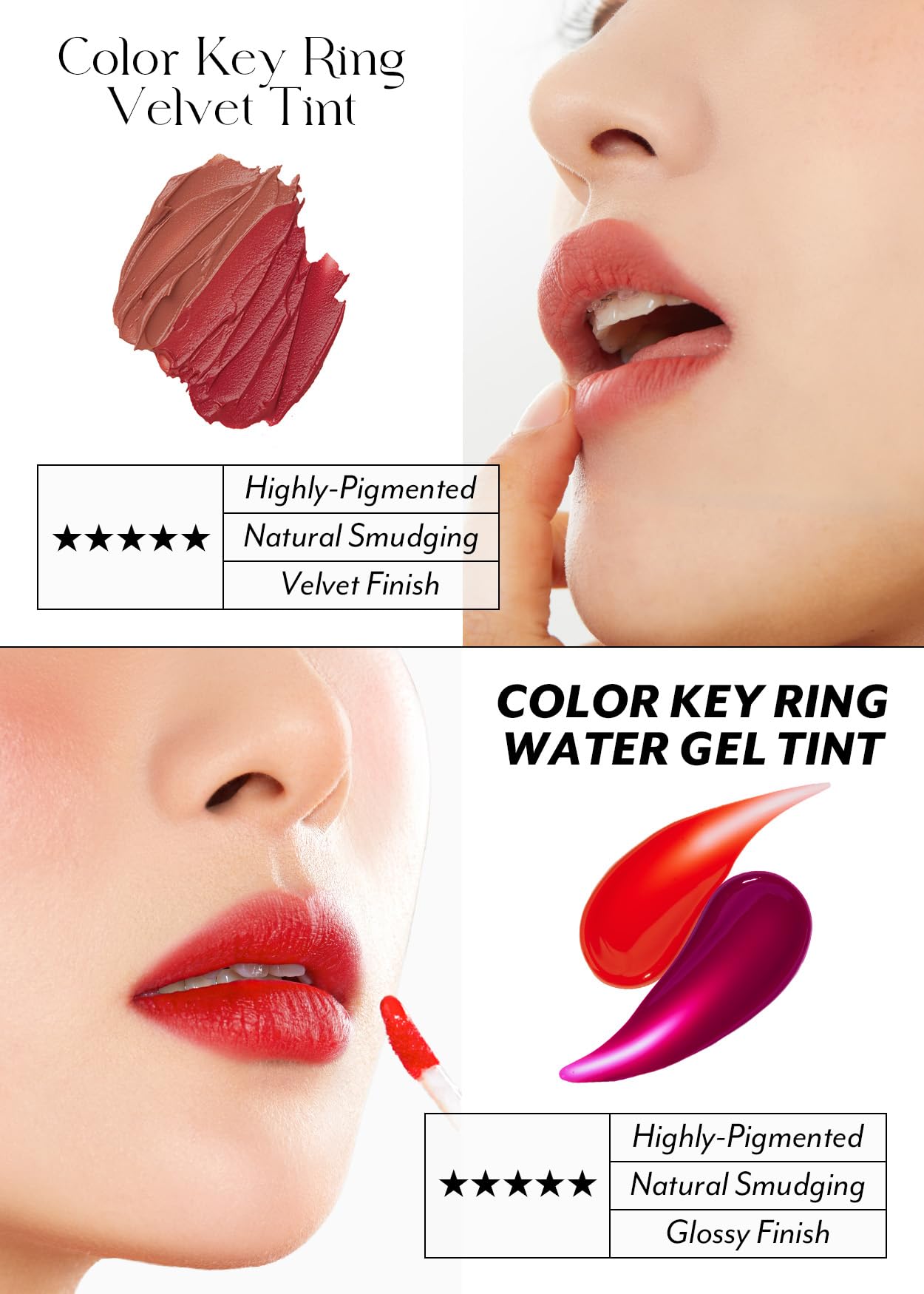I'M MEME Color Key Ring Velvet Lip Tint 01 Rosy Beige – Long-Lasting Matte Lip Stain (2.8g)
