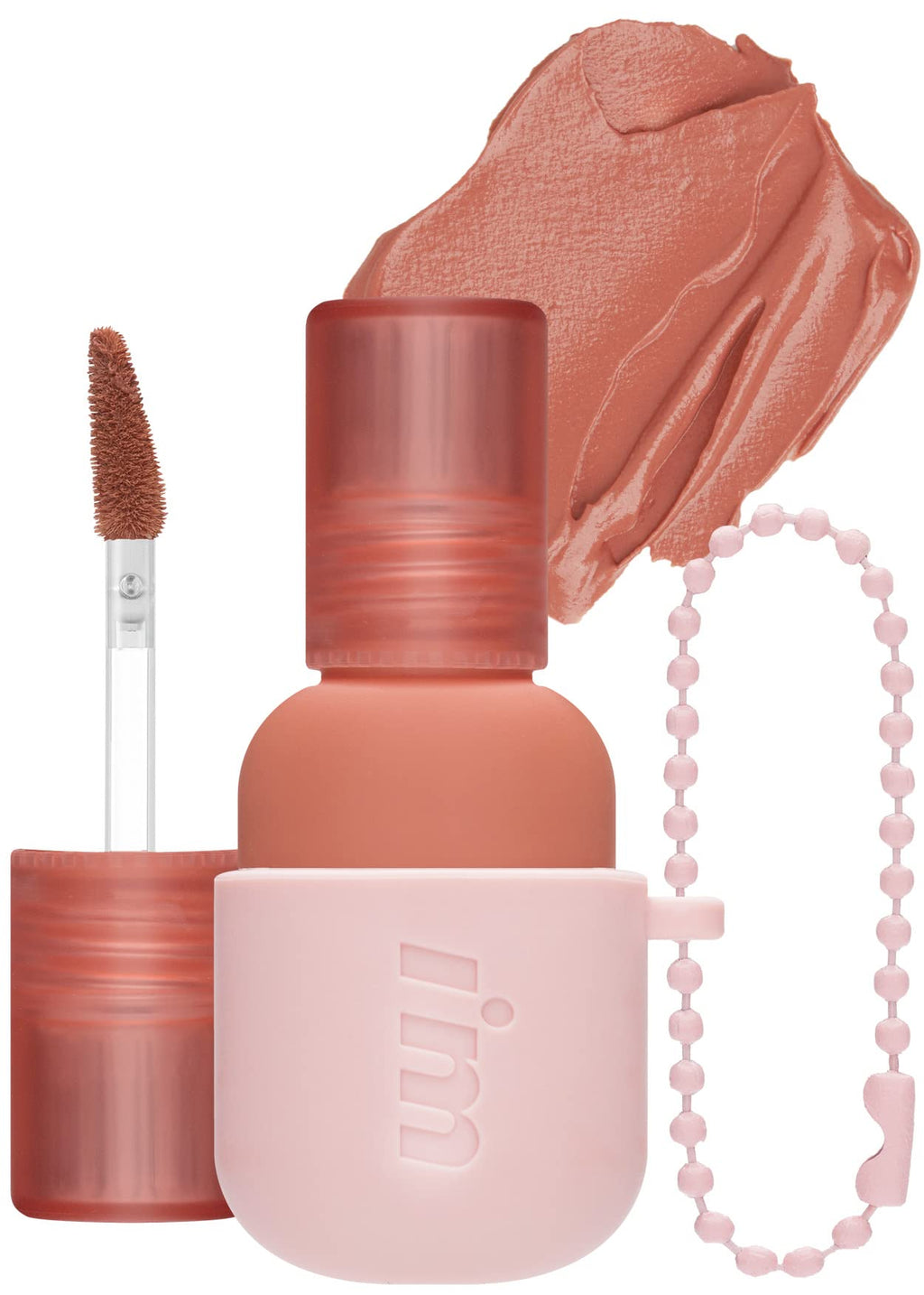 I'M MEME Color Key Ring Velvet Lip Tint 01 Rosy Beige – Long-Lasting Matte Lip Stain (2.8g)