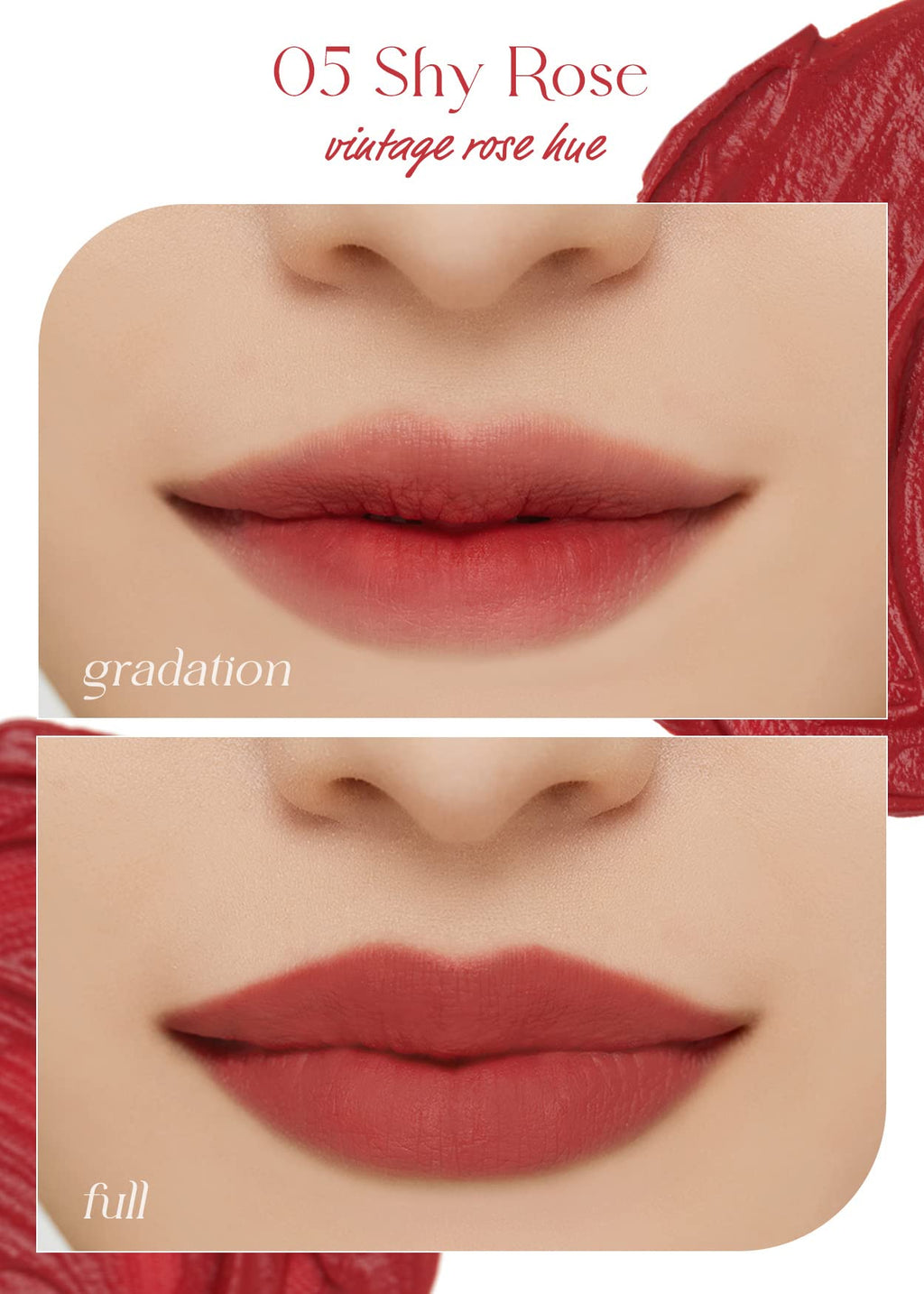 I'M MEME Color Key Ring Velvet Lip Tint – 05 Shy Rose (2.8g) | Long-Lasting Matte Finish