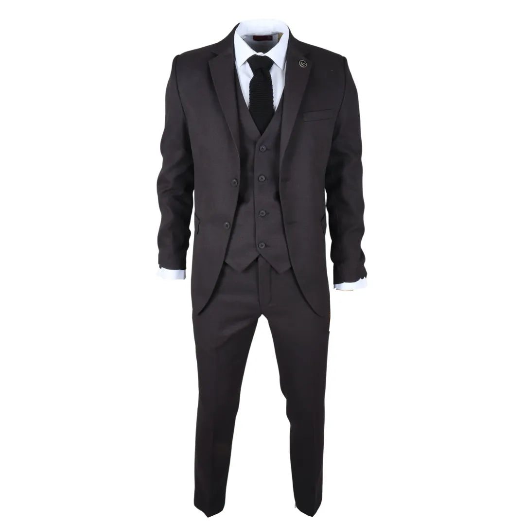 IM06 - Men's 3 Piece Charcoal Grey Classic Suit