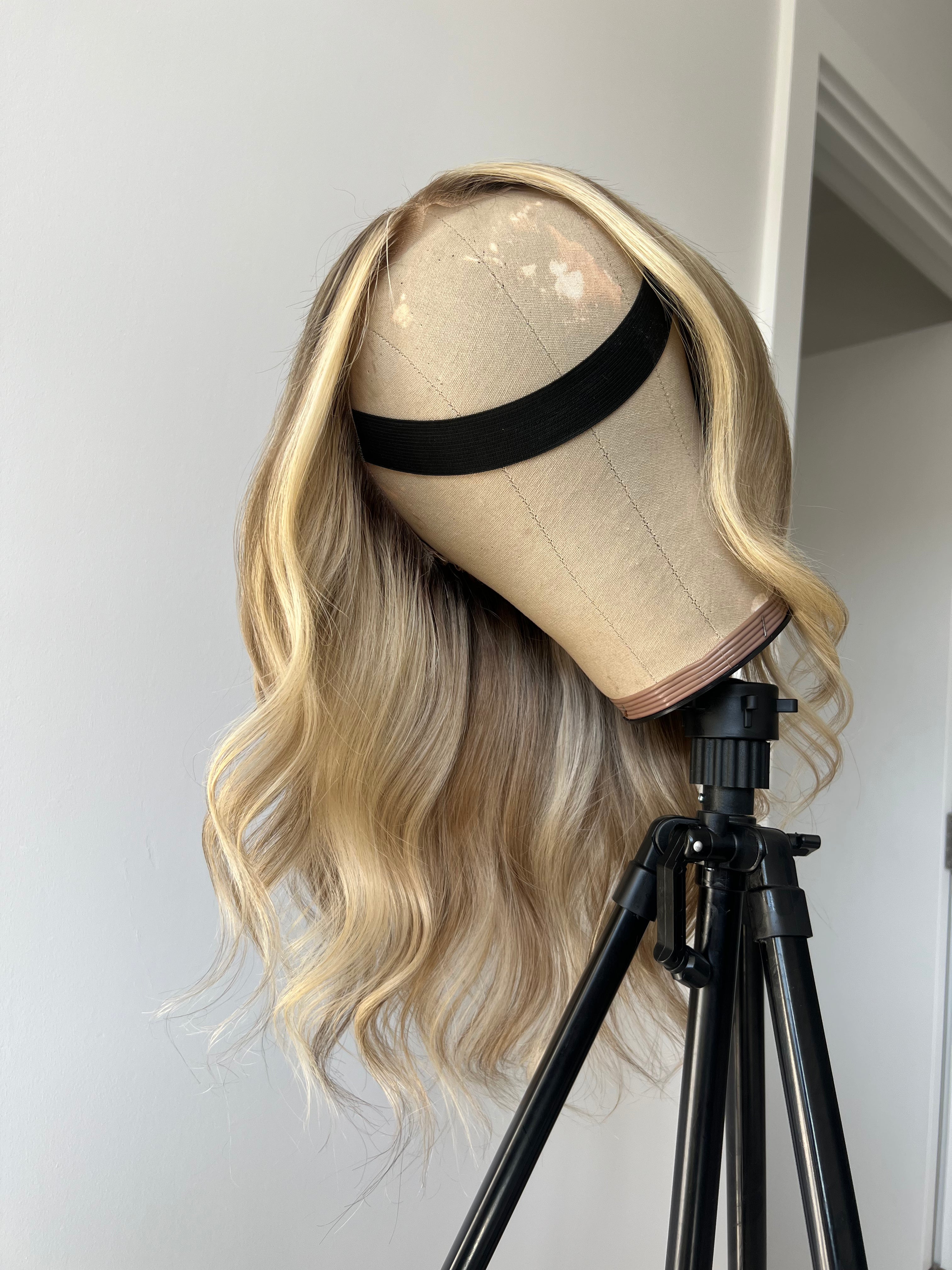 Rooted Bronde Mix - 13"X6" Lace Front Human Hair Wig