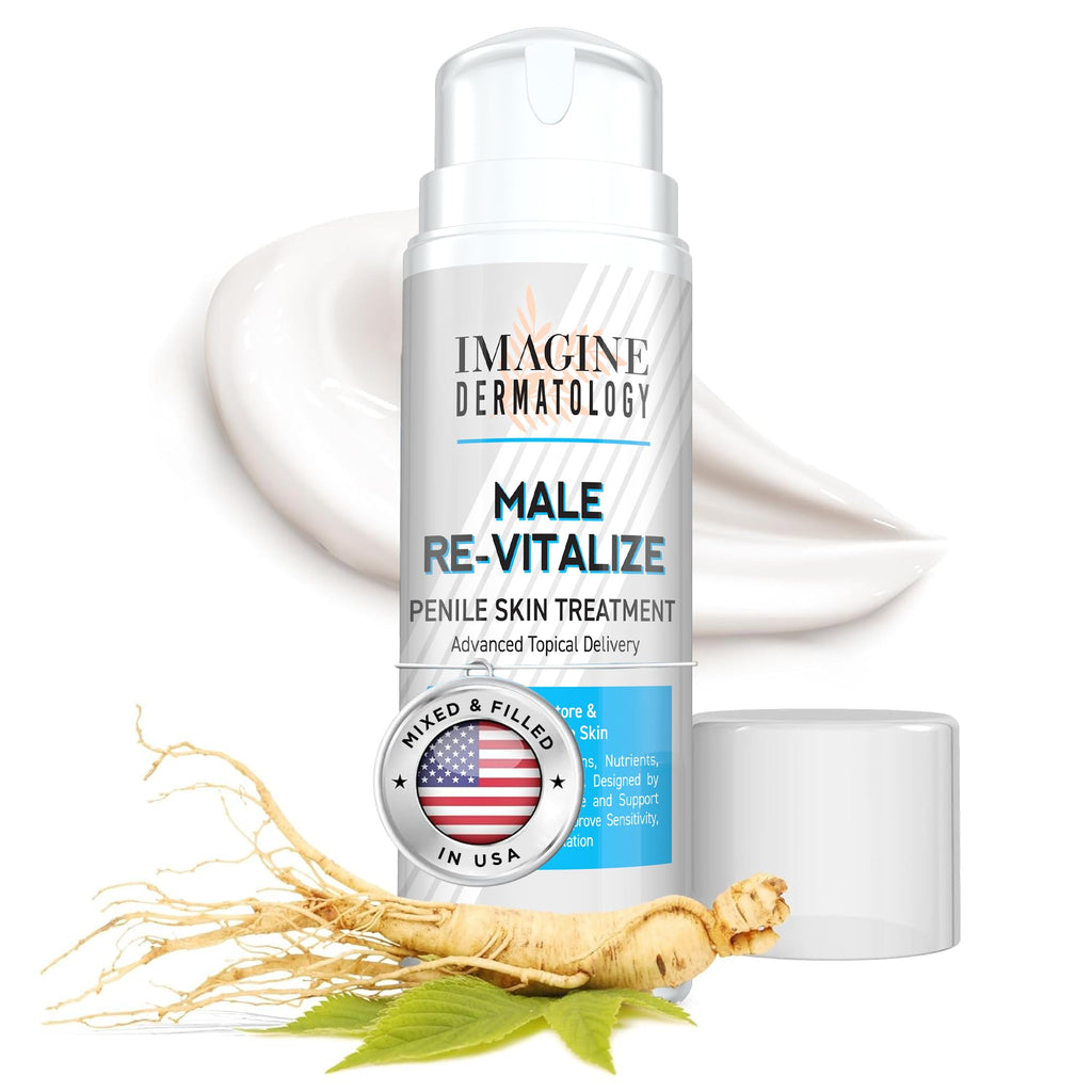 Imagine Dermatology Male Re-Vitalize Penile Health Cream – Soothing, Restorative Moisturizer 5oz