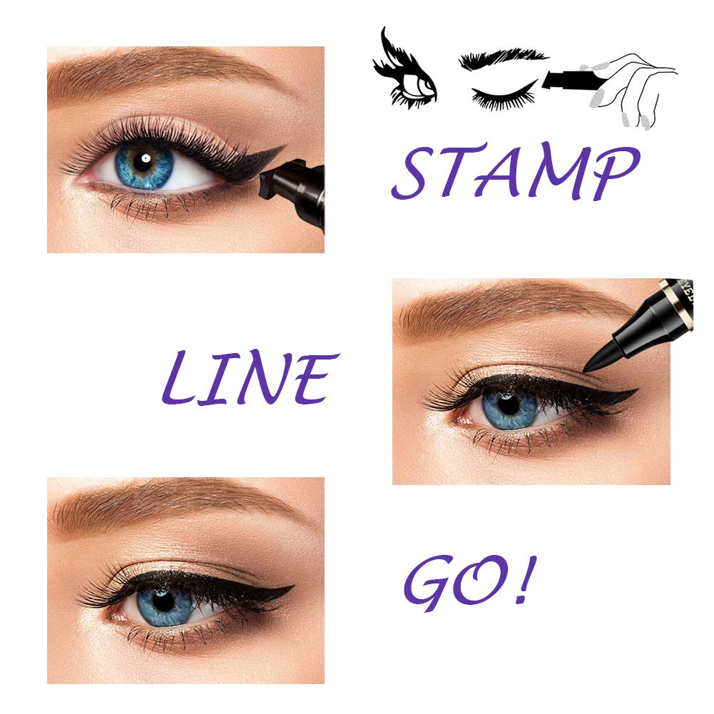 iMethod Eyeliner Stamp 2 Pens – Winged Cat Eye, Waterproof & Long-Lasting