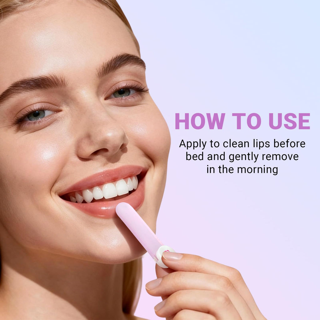 iMethod Lip Mask Overnight - 8-Hour Hydration Lip Sleeping Mask with Hyaluronic Acid (Peach)