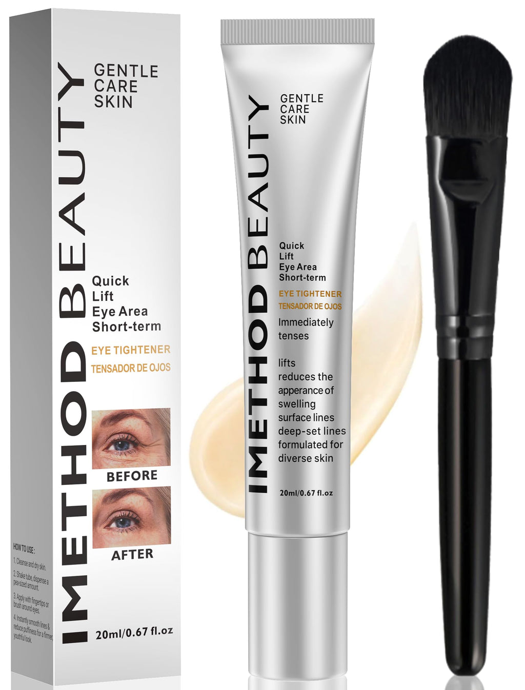 iMethod Perfection Eye Tightener - Instant Under-Eye Firming Cream, Reduces Puffiness & Dark Circles, 20ml