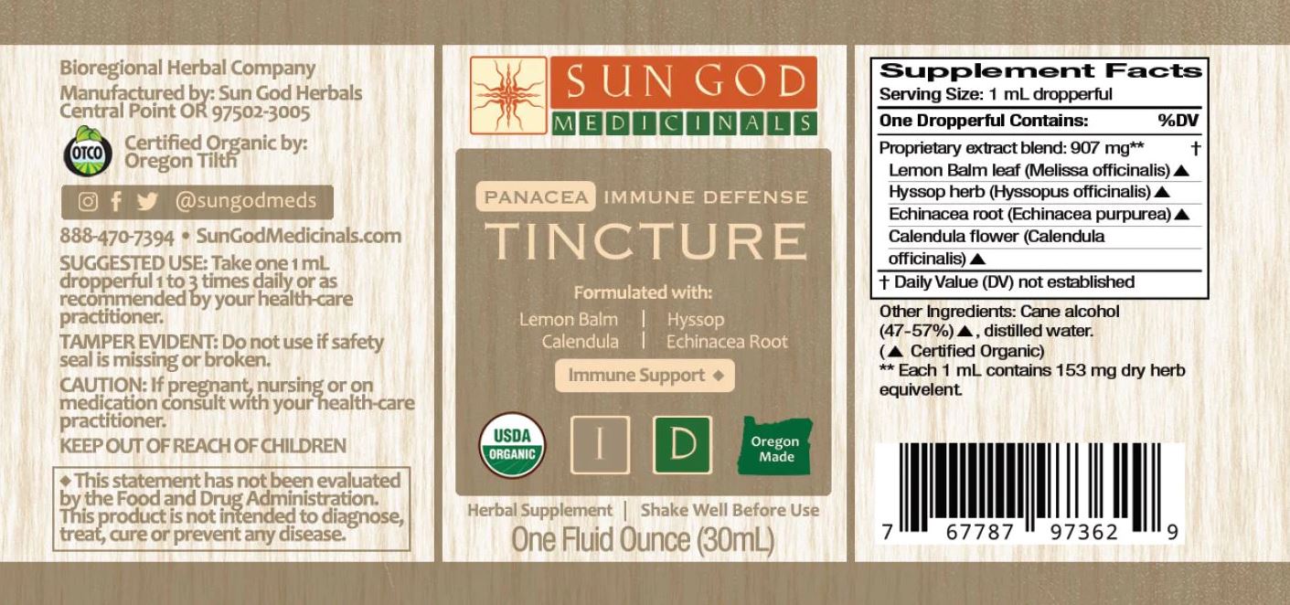 IMMUNE DEFENCE Organic Herbal Tincture - System Immunity Support