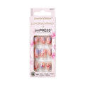 KISS imPRESS x LoveShackFancy Limited Edition: Sunkissed Peach Short Square Nails with Prep Pad & Tools