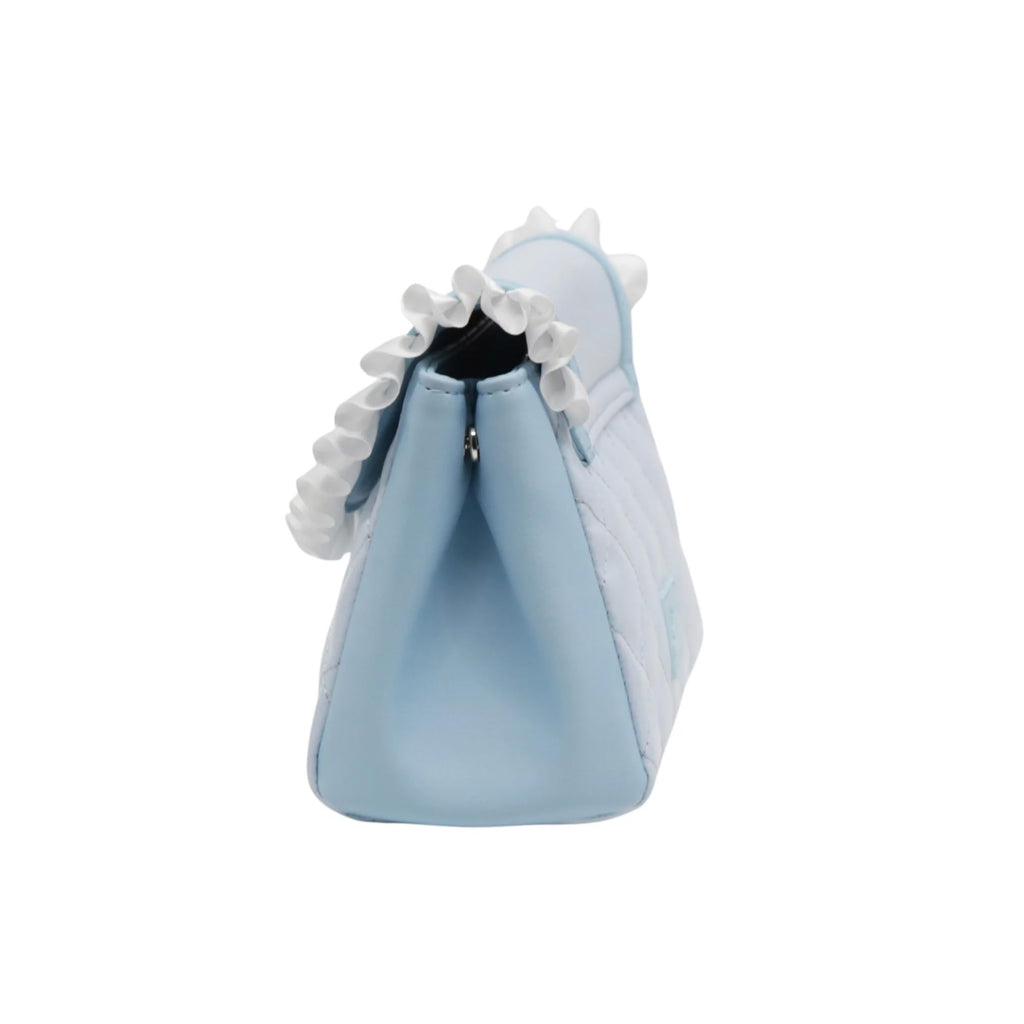 Impressions Vanity Cinnamoroll Lovely Ribbon Pouch with Detachable Wristlet | Faux Saffiano Leather Cosmetic Bag
