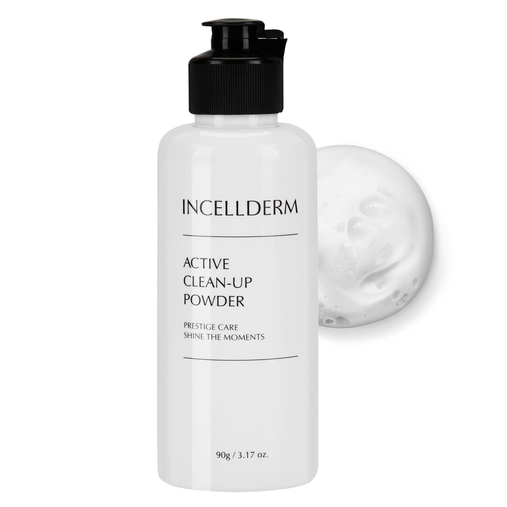 INCELLDERM Active Clean-Up Powder 90g | Water-Activated Papain Cleanser
