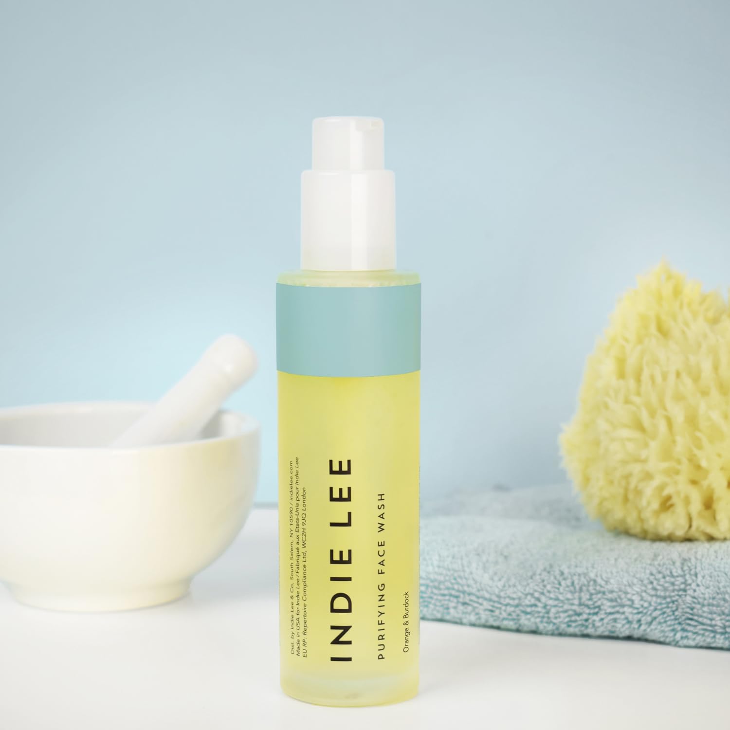 Indie Lee Purifying Face Wash – Daily Detox Foaming Cleanser for Radiant, Clear Skin (4 oz / 125 ml)