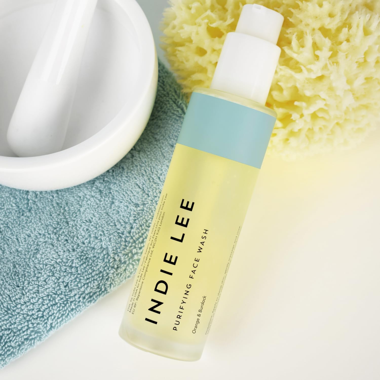 Indie Lee Purifying Face Wash – Daily Detox Foaming Cleanser for Radiant, Clear Skin (4 oz / 125 ml)