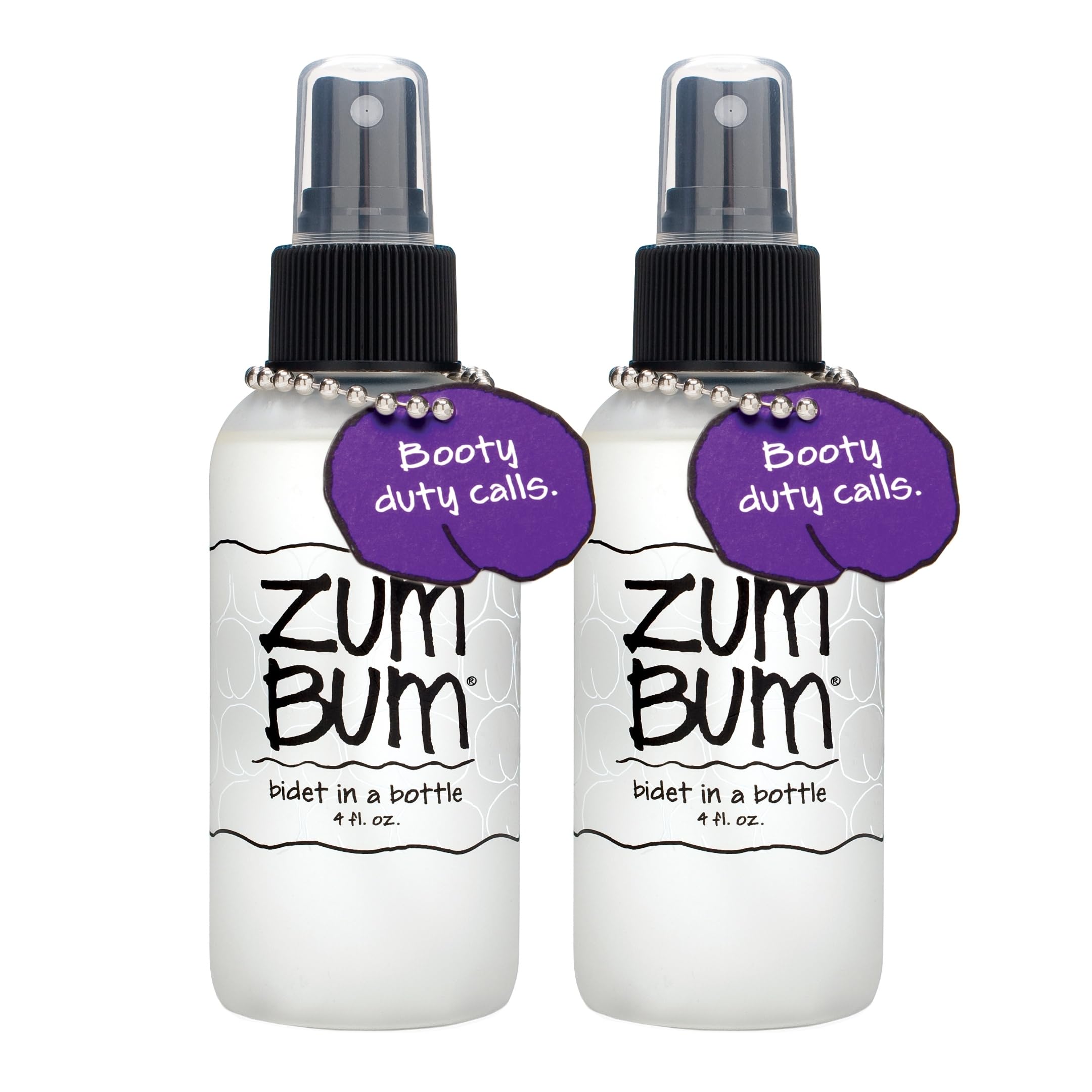 Indigo Wild Zum Bum Bidet in a Bottle – Portable, Natural Refreshment (2 Pack)