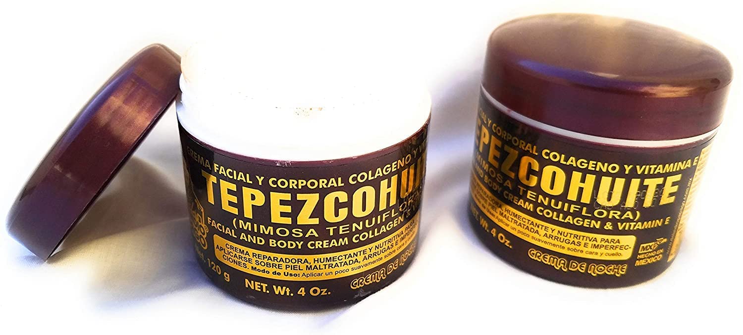 Indio Papago Tepezcohuite Night Cream 60g – 2 Pack | Reduce Fine Lines, Clarify Skin