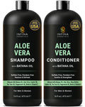 INFINA ESSENTIALS Aloe Vera Shampoo & Conditioner Set – Hydrating, Soothing Hair Care with Batana Oil | 16 fl oz Each