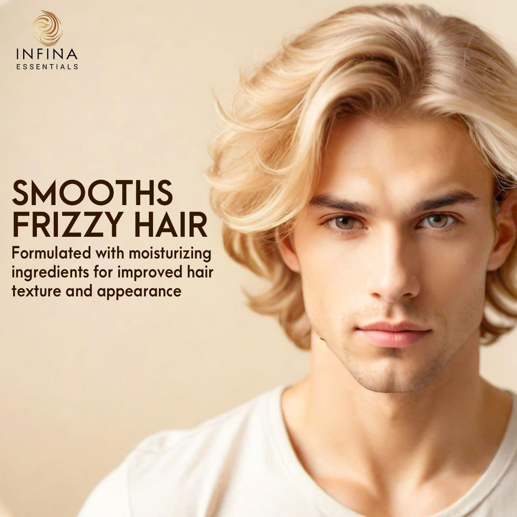 INFINA ESSENTIALS Castor Oil Shampoo & Conditioner Set – Rosemary & Peppermint for Scalp Nourishment, 16 oz