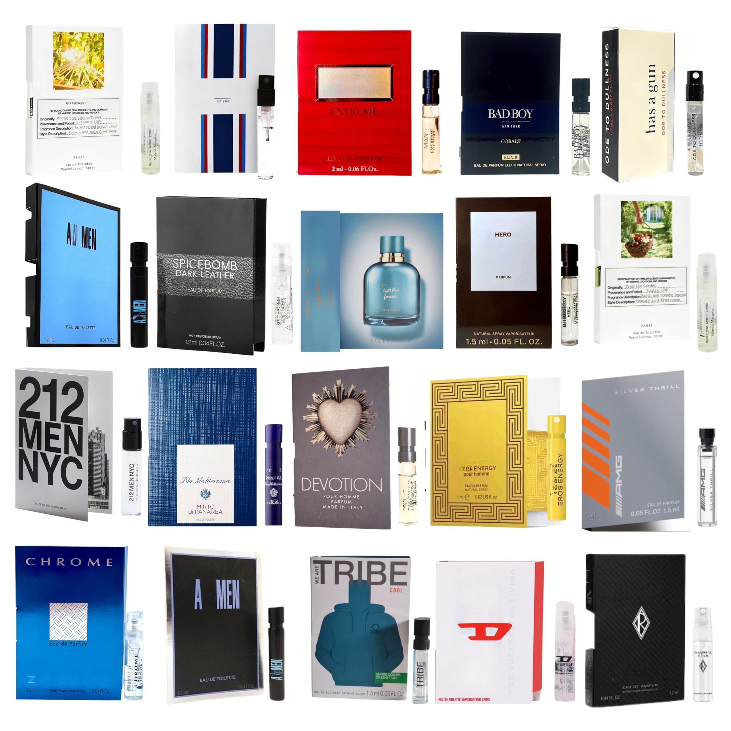 Infinite Scents Cologne Sampler Pack for Men — 12 Designer Fragrances