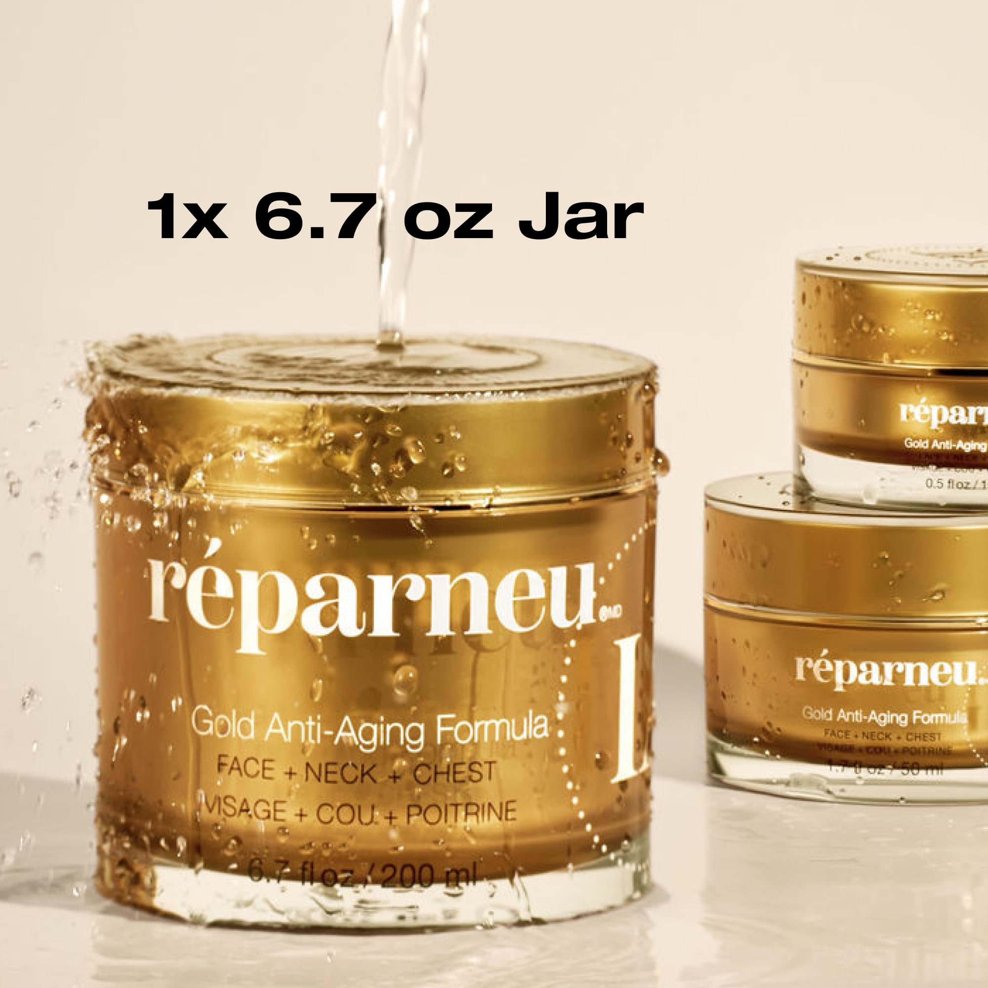InfiniteAloe reparneu Gold Anti-Aging Formula – Neck Firming, Face Tightening