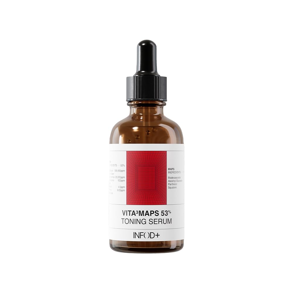 INFODPLUS VITA³MAPS 53 Toning Serum – Niacinamide & Sea Buckthorn | Brightening & Even Tone Night Serum
