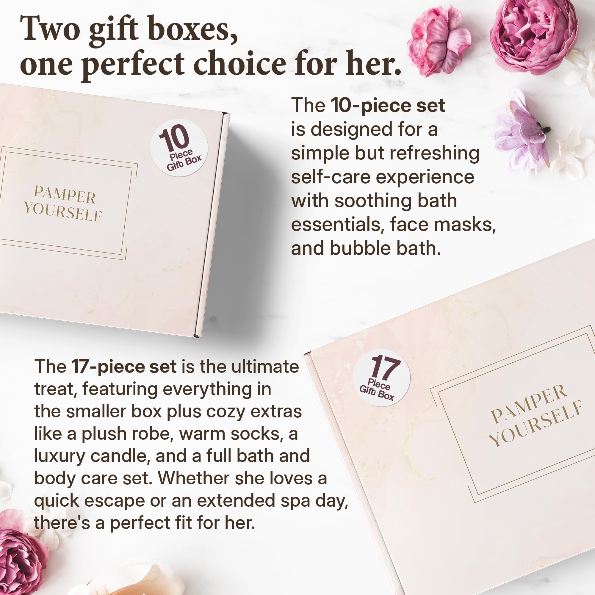 INFUSÉ 10-Piece Spa Gift Box for Women | Eye Mask, Bath Bombs, Face Masks & More