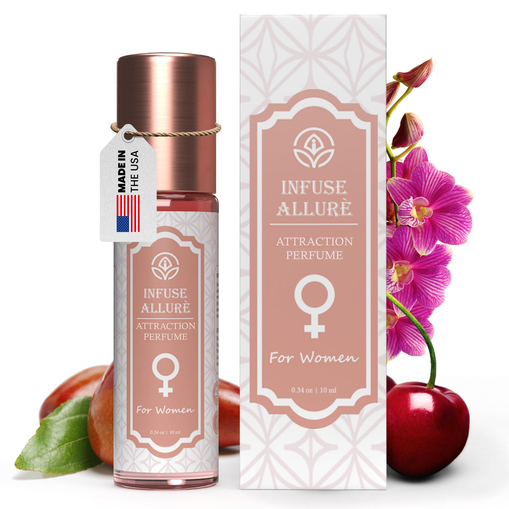 Infuse Allurè Premium Pheromones Perfume for Women – Alluring French Fragrance Roll-On, 10ml