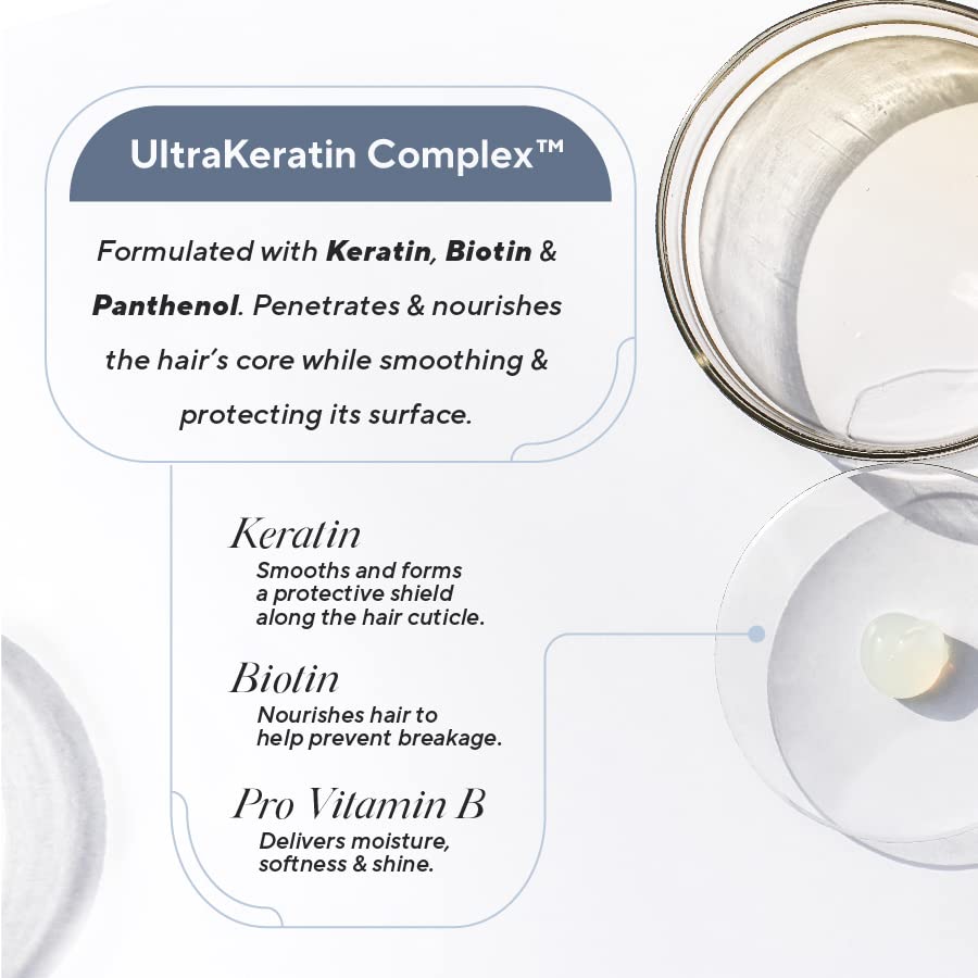 Infusion K Intense Repair Conditioner with Rosehip & UltraKeratin Complex | Deep Hydration & Strength for Damaged Hair | Color Safe, Paraben & Sulfate Free | USA Made 32 oz