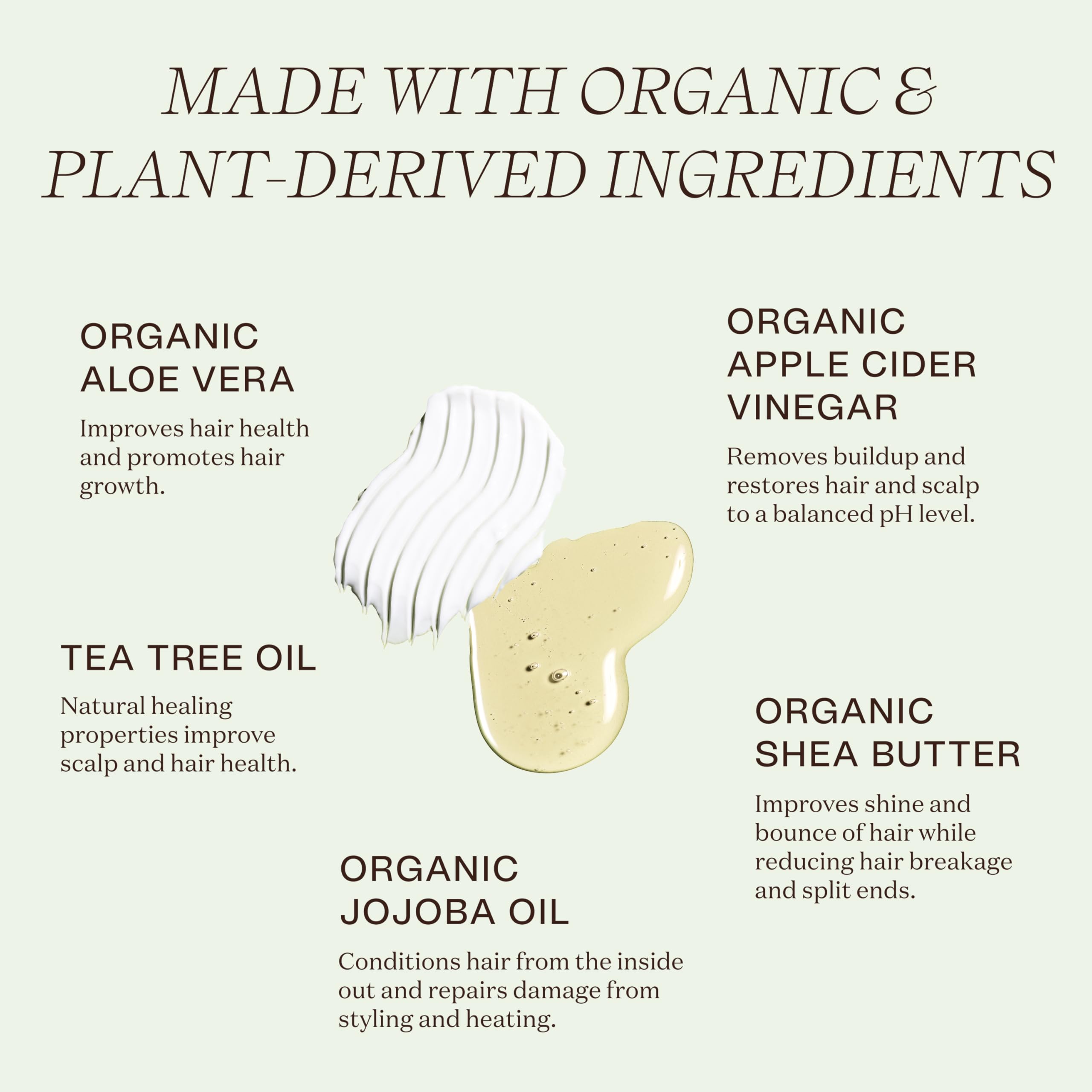 Ingreendients Vegan Shampoo & Conditioner – Non-Toxic, Color Safe, pH Balanced