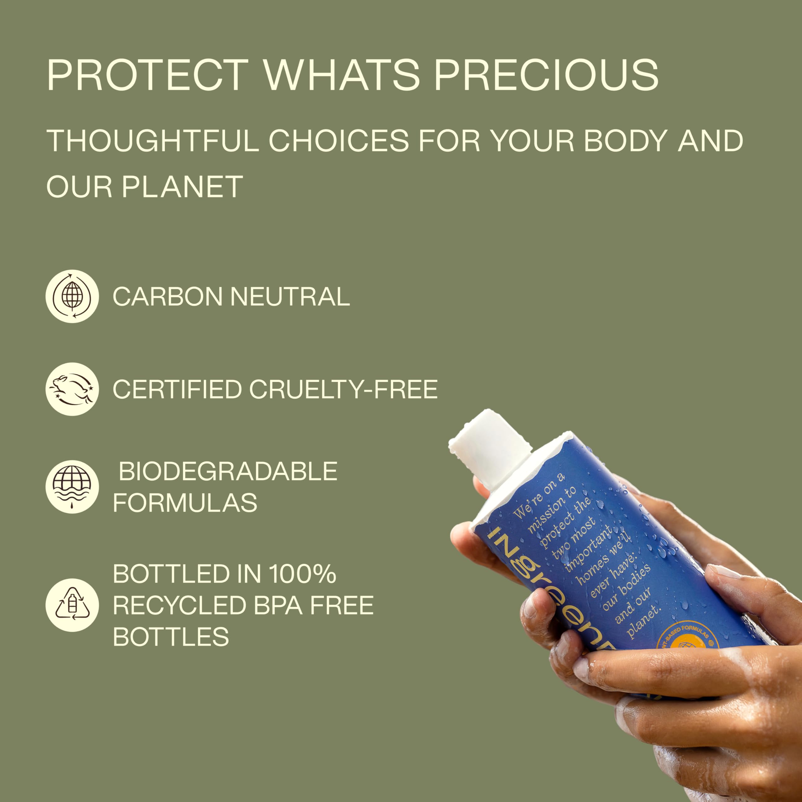 Ingreendients Natural Body Wash – Organic, Moisturizing, Vegan, Sulfate Free (2x16 oz)