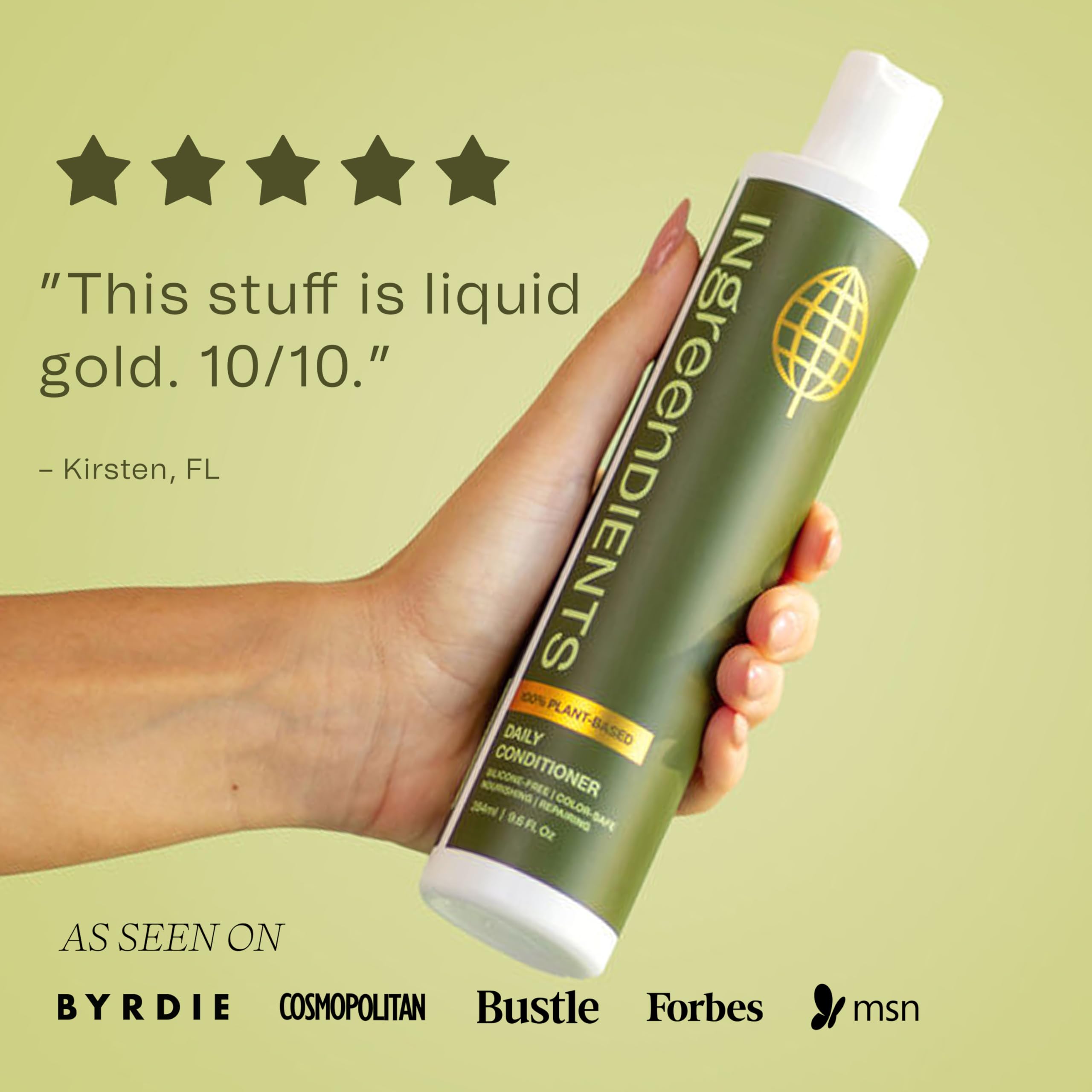 Ingreendients Tea Tree Hair Conditioner – Organic, Sulfate-Free, Color-Safe
