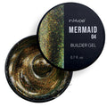 IN.HYPE Hard Builder Gel - Nail Overlays & Extensions with Mermaid Chameleon Sparkle
