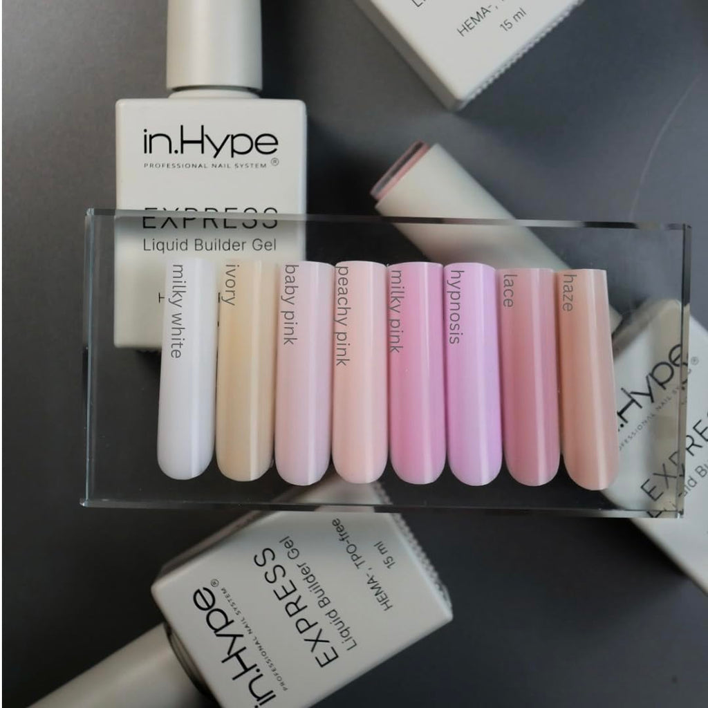 IN.HYPE Structure/Liquid Builder Gel (BIAB) – Peachy Pink Nail Strengthening & Overlays