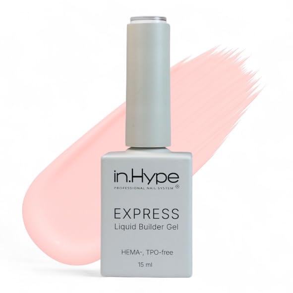 IN.HYPE Structure/Liquid Builder Gel (BIAB) – Peachy Pink Nail Strengthening & Overlays