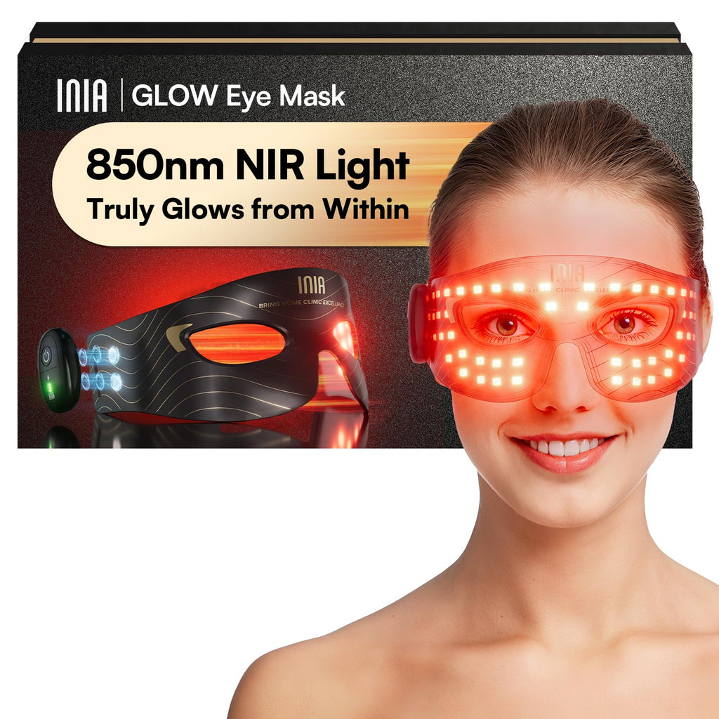 INIA Red Light Therapy Eye Mask – Targeted Under-Eye Rejuvenation