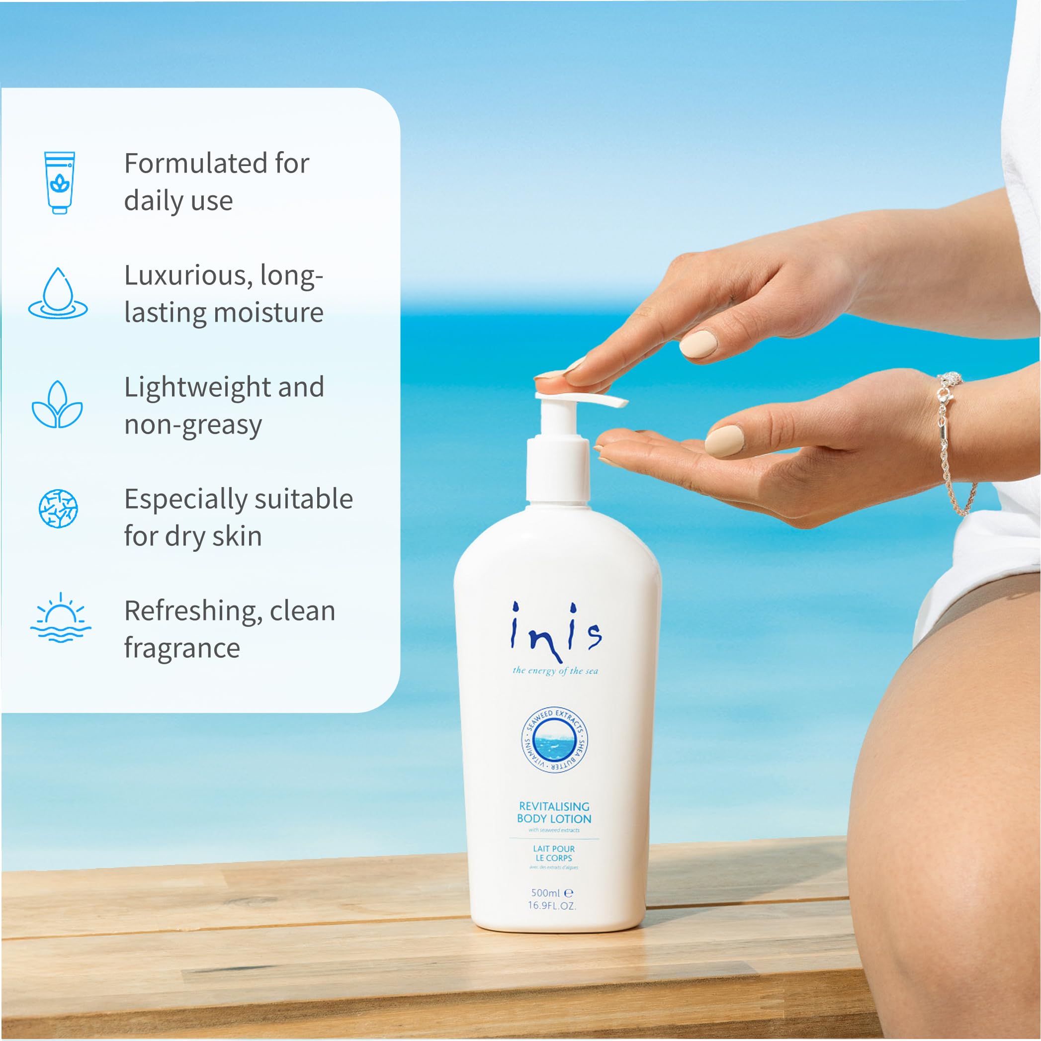 Inis the Energy of the Sea Revitalizing Body Lotion – 16.9 Fl Oz