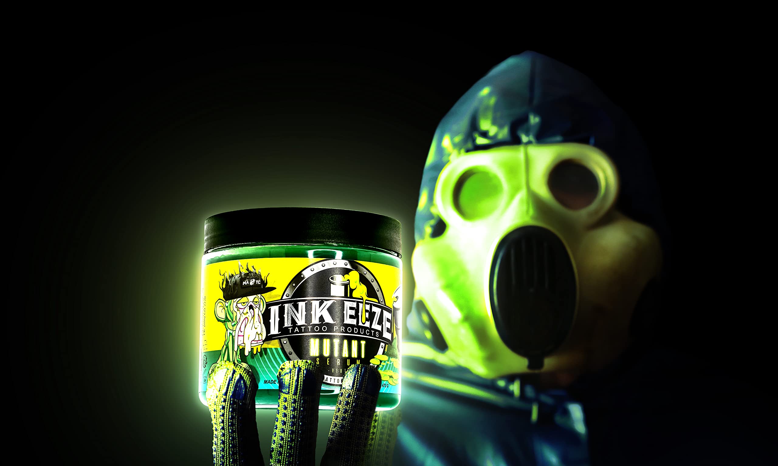 INK-EEZE Mutant Serum Green Tattoo Ointment – Limited Edition NFT, 16oz