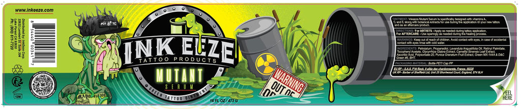INK-EEZE Mutant Serum Green Tattoo Ointment – Limited Edition NFT, 16oz