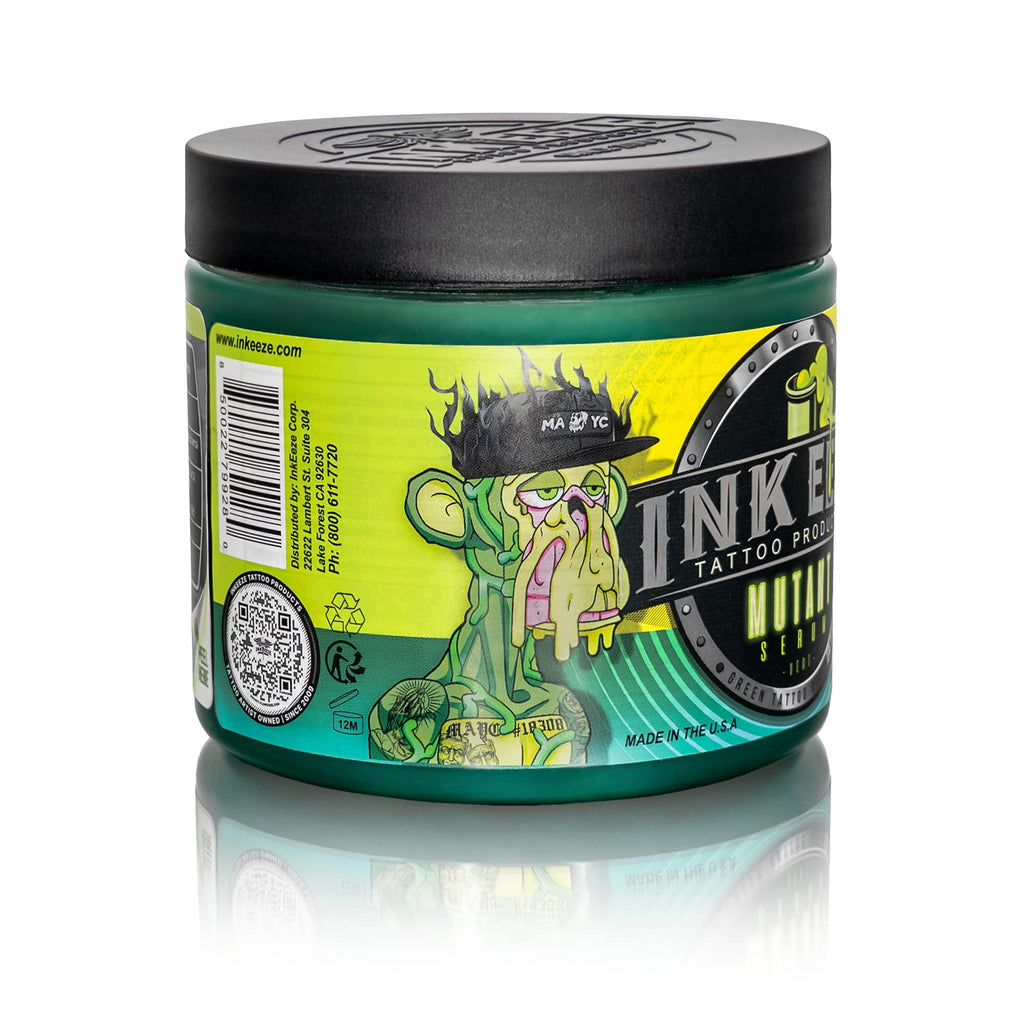 INK-EEZE Mutant Serum Green Tattoo Ointment – Limited Edition NFT, 16oz