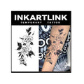 INKARTLINK Tattoo Tech Flower Design — Semi-Permanent Tattoos, Waterproof, Realistic, 1-2 Weeks