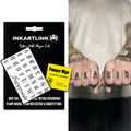 INKARTLINK Semi-Permanent Tattoos — Personalized Gothic Letter Tattoos for Custom Names, Waterproof & Cruelty-Free