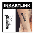INKARTLINK Tattoo Tech: 3 Sheets Small Semi-Permanent Tattoos | Realistic, Waterproof, No Adhesive