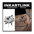 INKARTLINK Tattoo Tech Lily Bellflower – 2 Sheets Semi-Permanent Tattoo Lasts 1-2 Weeks
