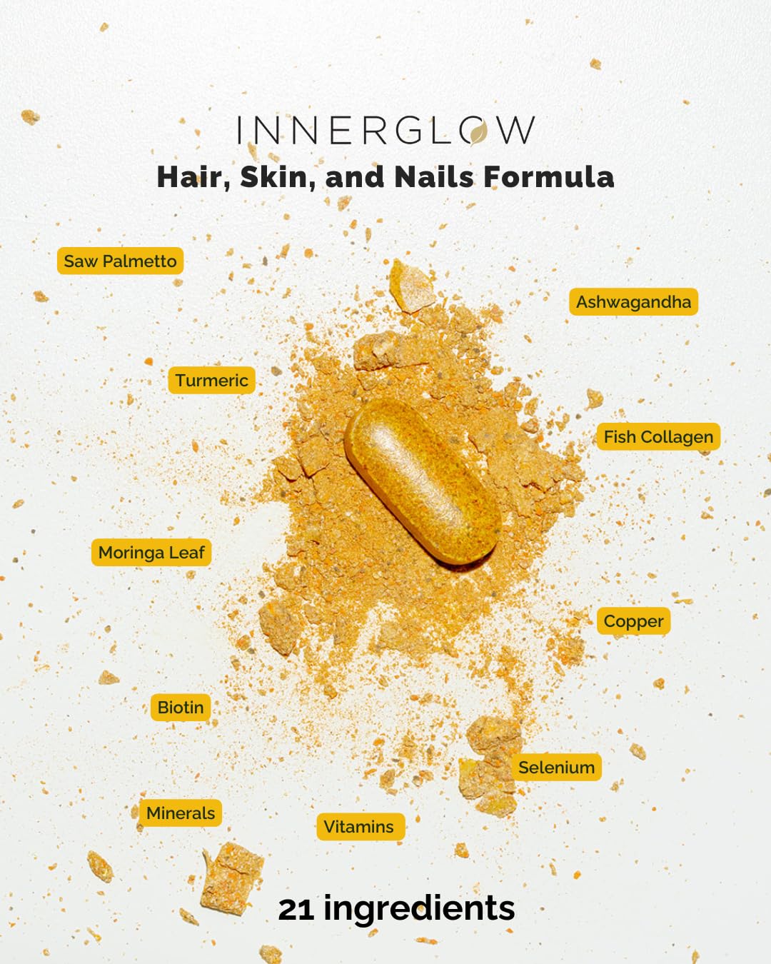 Inner Glow Hair, Skin & Nails Vitamins – Doctor-Developed